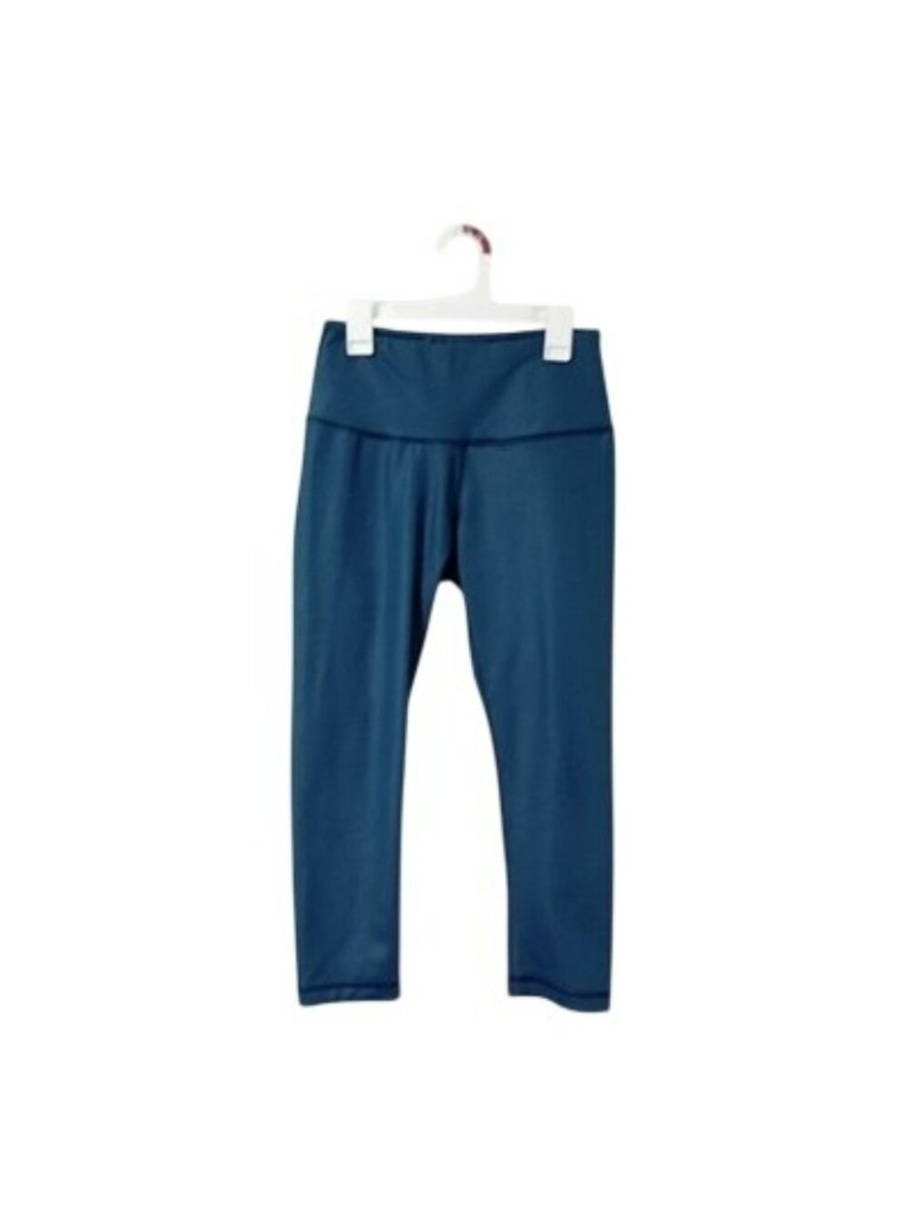 90 Degree By Reflex Womens High-Waist Full-Length Blue Leggings S